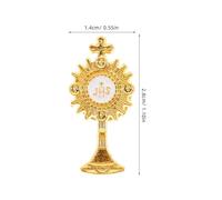 KOMBIUDA 2pcs Cross Ceremony Pins Hand Brooches for Baptism Communion Church Service Elegant Christian Badge Accessories for Men Women