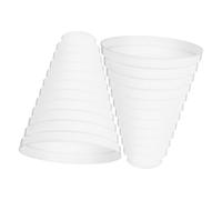 KOMBIUDA 2pcs Duct Reducer Adapter for Ventilation System Inline Ventilation Connector for Range Hood Compatible with Duct Easy Installation Durable Smoke Extraction