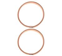 KOMBIUDA 2Pcs Elastic Rose Gold Armband for Men Durable Upper Arm Bracelet Stylish Sleeve Garters for Parties Everyday Wear