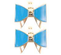 KOMBIUDA 2pcs Elegant Bow Shoe Clips for Women - Detachable Buckles for Boot Decoration - Bowknot High Heels Buckle - Wedding Party Accessories