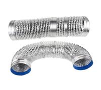 KOMBIUDA 2pcs Flexible Aluminum Foil Ducting Hose for Ac Apartment Dryer Vent Upgrade