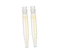 KOMBIUDA 2pcs Glass Tubes with Seal Caps Graduated Scientific Test Tubes for Precise Sample Measurement Laboratory Sample Storage Suitable for Experiments and Use