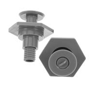 KOMBIUDA 2pcs Grey Plastic Cooler Drain Plug Replacement Parts Water Pipe Cap for Freezer Cold Storage Moisture Control and Condensation Management Accessories for Camping Parties Home Use