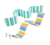 KOMBIUDA 2Pcs Hamster Ladder Small Climbing for Guinea Pigs and Rats Natural Wood Bite-resistant Wear-resistant Pet Training and Entertainment Accessories