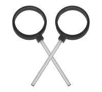 KOMBIUDA 2pcs Handheld Biconcave Lens Double Convex Lens Plastic Concave Lenses Convex Concave Optical Teaching Aids for Classroom Optical for Glasses Iron Glass