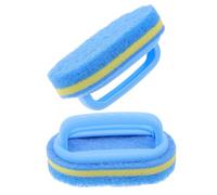 KOMBIUDA 2pcs Handheld Sponge Brush Cleaning Brush Bathroom Sponges for Cleaning Tile Cleaning Bathtub Handle Handle