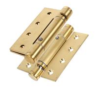 KOMBIUDA 2pcs Heavy Duty Self-Closing Spring Hinges for Exterior Doors Smooth Silent Operation Automatic Door Closers for Bathroom Pantry Wooden