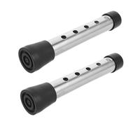 KOMBIUDA 2pcs Heavy Duty Walker Feet Replacement Adjustable Metal Support Rods Compatible with Elderly Walking Aids Spare Parts for Stability and Easy Installation
