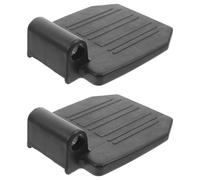 KOMBIUDA 2pcs Heavy Duty Wheelchair Leg Rest Replacement with Support Pole Design for Elderly Secure Footrest Parts to Prevent Sliding and Shaking Suitable for Multiple Wheelchair Brands