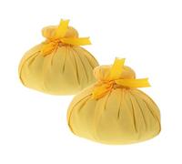 KOMBIUDA 2pcs Herbal Thai Compress Pouches Natural Herbal Massage Balls Warm Hot Compress Therapy Spa Massage Ball Suitable for Eye and Face Pain Relief