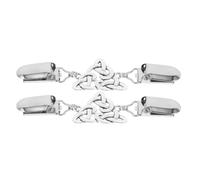 KOMBIUDA 2pcs Hollow Shawl Buckle Vintage Sweater Clips Dress Cinch Clip Scarf Ring Buckle for Women Clothing Shawl Pin