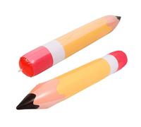 KOMBIUDA 2pcs Inflatable Jumbo Pencil Decorations PVC Material Classroom Hanging Props Back to School Party Favors Easy Setup Vibrant Learning Environment
