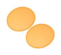 KOMBIUDA 2PCS Japanese Foldable Disc Fan Mini Portable Handheld Round Fan for Dancing Parties Performances Compact Cooling Elegant Design