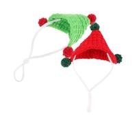 KOMBIUDA 2pcs Knitted Mini Pet Hat for Small Animals Hamsters Guinea Pigs Rabbits Cute Photo Props Comfortable Small Pet Headwear