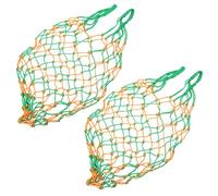 KOMBIUDA 2pcs Large Capacity Slow Feed Hay Net for Goats Sheep Horses Hanging Hay Bags for Stable Trailer Farm Outdoor Use Chew Resistant Mesh Feeder to Reduce Waste and Control Intake