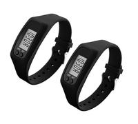KOMBIUDA 2pcs Lightweight Digital Pedometers with Step Counting Distance and Calories for Teens Men Women for Outdoor Activities