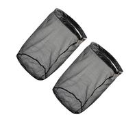 KOMBIUDA 2pcs Lightweight Drawstring Mesh Bags for Outdoor Camping Hiking Travel Breathable Reusable Storage Organizers with Quick Access Ultralight Portable Backpacking Essentials