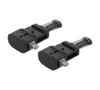 KOMBIUDA 2pcs Metal Lock Buckle Luggage Handle Locking Clip Spring-Loaded Telescopic Pull Handle Replacement Parts for Suitcase Repair and Luggage Extender Accessories