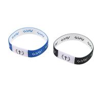 KOMBIUDA 2pcs Motivational Elastic Scripture Wristbands for Men Women Christian Bible Bracelets with Inspirational Verses Stretchable Faith Wrist Charm for Graduation Religious Gatherings