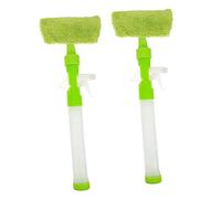KOMBIUDA 2pcs Multi-function Glass Wiper Water-jet Window Cleaner Cleaning Tool for Double Glazing outside Window Cleaning