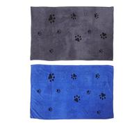 KOMBIUDA 2PCS Pet Quick Drying Microfiber Bath Towels for Dogs and Cats, Super Absorbent Thick Soft Water Absorbent Pet Dry Towels Large 60x100cm Size, for Bathing and Grooming