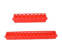 KOMBIUDA 2pcs Pigeon Feeding Troughs Polyethylene Cage Feeders Anti-splash Bird Food Bowls Lightweight for Bird Supplies and Outdoor Use