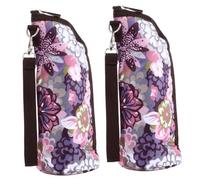 KOMBIUDA 2pcs Portable Bottle Storage Bag Insulation Feeder Pouch for Boys and Girls Breastmilk Bag Zipper Travel Tote for Stroller Safety Seat