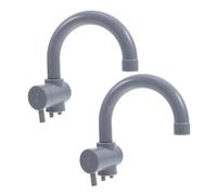 KOMBIUDA 2pcs Pretend Play Faucet Lightweight Plastic Sink Faucets for Indoor Outdoor Role Play Expandable Kitchen Accessory for Boys