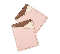 KOMBIUDA 2pcs PU Leather Phone Back Holder with Card Slots Securely Holds Cards Strong Attachment for Mobile Devices Stylish Design for Everyday Use