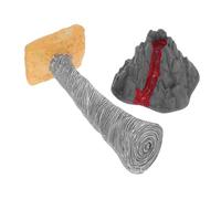 KOMBIUDA 2pcs Realistic Volcano Tornado Sand Table Model Portable Plastic Miniature Natural Disaster Educational for Stem Science Learning Interactive Multipurpose Display