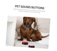 KOMBIUDA 2Pcs Recordable Pet Buttons Interactive Dog and Cat Sound Buttons for Training Communication Funny Talking Buzzers for Smart Pets Loud Playback Energy-relief for Dogs and Cats