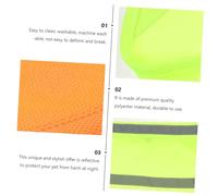 KOMBIUDA 2pcs Reflective Pet Scarf Adjustable High Visibility Dog Bandana Neckerchief for Night Walking Camping Safety Random Color