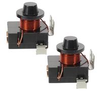 KOMBIUDA 2PCS Refrigerator PTC Starter - 375W Replacement Compressor Start Relay with 3 Terminal Pins - Overload Protector for Fridge Replacement Part