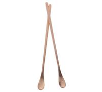 KOMBIUDA 2pcs Reptile Feeding Spoon with Long Handle for Precise Lizard and Small Animal Food Portioning Portable Stirring Tool for Crested Gecko and Various Pets