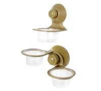 KOMBIUDA 2PCS Reptile Food Basin with Suction Cup Feeder Bowls for Reptiles and Amphibians Feeding Water Dish for Tortoise Lizards and Exotic Pets