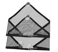 KOMBIUDA 2Pcs Reptile Hammock Net with Hanging Suction Cups Breathable Mesh Cage for Hamsters Squirrels Lizards Summer Cooling Climbing Play Accessory
