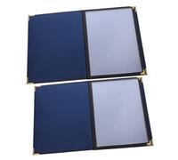 KOMBIUDA 2pcs Restaurant Menu Folder with Transparent Sleeves Page Book Covers for Bars Cafes Hotels Multipurpose Menu Holder Enhancing Dining Experience