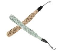 KOMBIUDA 2pcs Rope Mobile Phone Lanyard Wrist Strap Stylish Lost Phone Chain Cameras Music Players Handmade present for Friends Family Chic Decorative Design