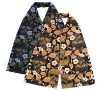 KOMBIUDA 2pcs Scarf Apron Bib Dining Scarf Clothing Protectors Adult Bib for Women Elderly Reusable Washable Food for Seniors for Adults