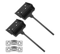 KOMBIUDA 2pcs Self Closing Door Hinges: Adjustable Spring Self Locking Hydraulic Buffering Hinges - 90 Degree Automatic Closing Door Closers for Office Home