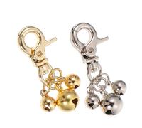 KOMBIUDA 2Pcs Small Pet Bell for Dog and Cat Collars Crisp Attention-grabbing Pendant Charm Bells for Training and Identification Suitable for All Pets