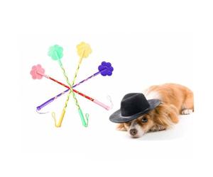 KOMBIUDA 2pcs Small Pet Training Sticks Mixed Color Elastic Dog Cat Trainer for Clicker Training and Habit Formation