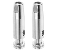 KOMBIUDA 2pcs Stainless Steel Epee Blade Tips Replacement Pack Parts for Training and Competition Precision Practice Accessories