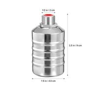 KOMBIUDA 2Pcs Stainless Steel Float Valve Water Level Controller Automatic Shut Off Floating Valve for Water Tank and Fountain Plumbing Accessories