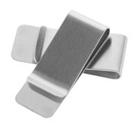 KOMBIUDA 2pcs Stainless Steel Money Clip Wallet for Men Women Minimalist Cash Holder Secure Letter Money Organizer Compact Credit Card Holder
