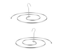 KOMBIUDA 2pcs Stainless Steel Spiral Hanger Quilt Rack for Blanket Drying and Sheet Hanging, Sturdy Spiral Clothes Drying Rack with Long Serving Life for Home Use