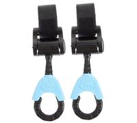 KOMBIUDA 2pcs Stroller Hooks for Shopping Bags Rotatable Stroller Clips Lightweight Bag Hangers for Easy Installation and Use for and Prams