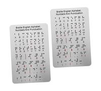 KOMBIUDA 2pcs Tactile Learning Tool for Blind Portable Educational Aid for Home School Special Education Enhanced Tactile Sensation for Learning