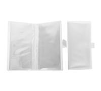 KOMBIUDA 2pcs Ticket Album Holder Clear Refillable Storage for Airline Tickets Durable Snap Closure Transparent Card Storage Book for Safe and Convenient Use for Organizing Memorable Travel