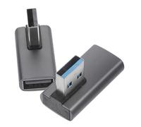 KOMBIUDA 2pcs Usb Adapter Usb to Female Converter for Charging and Computer Accessories Right Angle